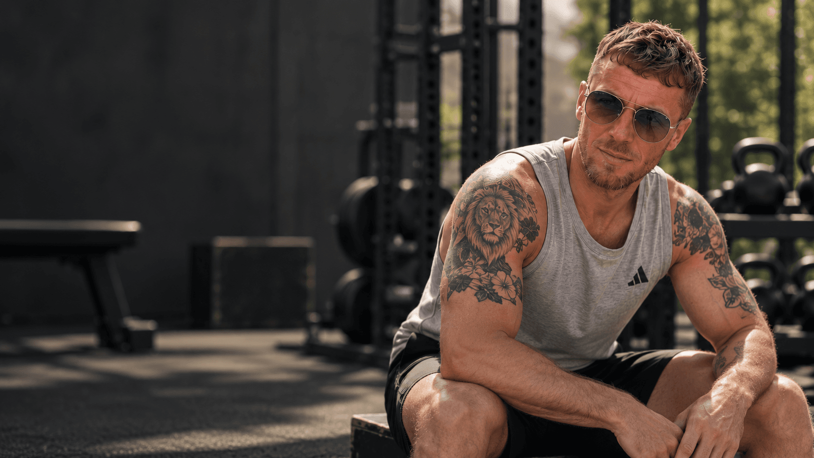 Michael Ford in the gym